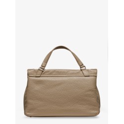 Postina M leather crossbody bag with double shoulder strap