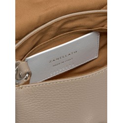 Postina M leather crossbody bag with double shoulder strap