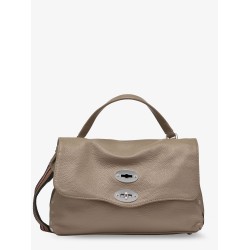 Postina S leather crossbody bag with double shoulder strap