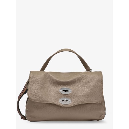 Postina S leather crossbody bag with double shoulder strap
