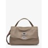 Postina S leather crossbody bag with double shoulder strap