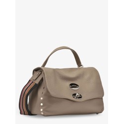 Postina S leather crossbody bag with double shoulder strap