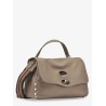Postina S leather crossbody bag with double shoulder strap
