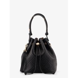 T Monogram Pebble leather Bucket Bag