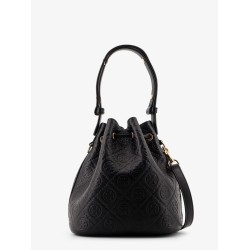 T Monogram Pebble leather Bucket Bag