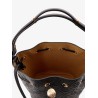 T Monogram Pebble leather Bucket Bag