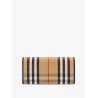 Coated canvas wallet with Burberry Check motif