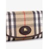 Coated canvas wallet with Burberry Check motif