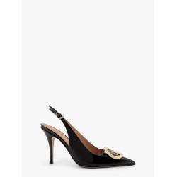 Sara patent leather slingback pumps