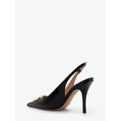 Sara patent leather slingback pumps
