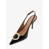 Sara patent leather slingback pumps