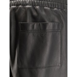 Leather shorts