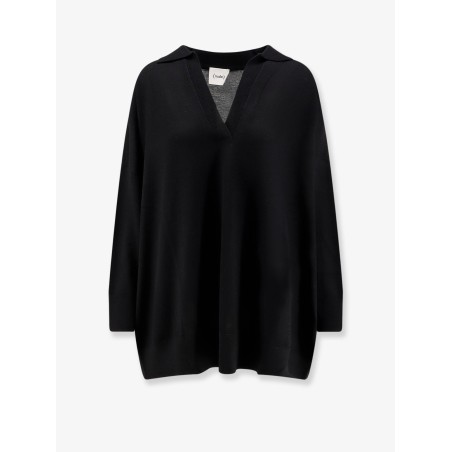 Virgin wool maxi polo shirt