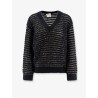 Wool blend sweater with sequins