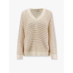 Wool blend sweater with sequins