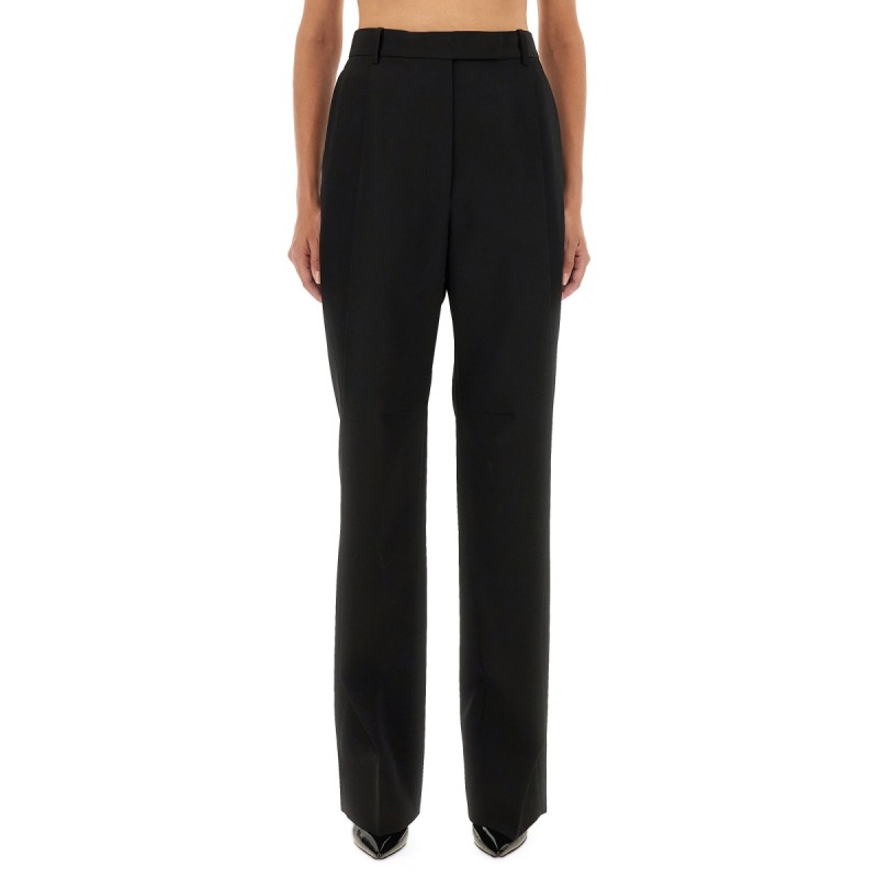 SHARP WOOL PANTS WITH PLEATS