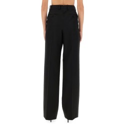 SHARP WOOL PANTS WITH PLEATS