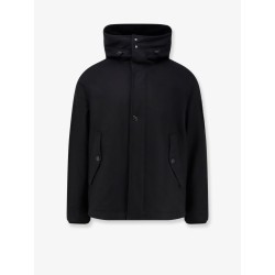 Wool blend padded parka jacket
