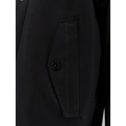 Wool blend padded parka jacket