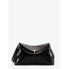 T-Lock Clutch leather shoulder bag with croco effect