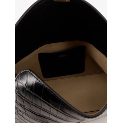 T-Lock Clutch leather shoulder bag with croco effect