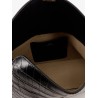 T-Lock Clutch leather shoulder bag with croco effect