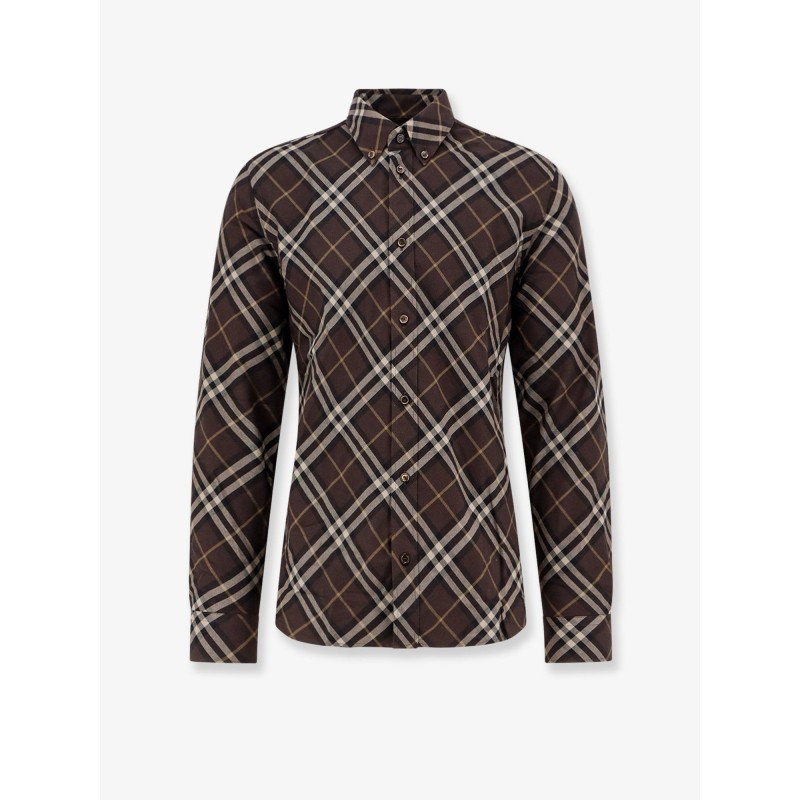 Cotton shirt with Check motif