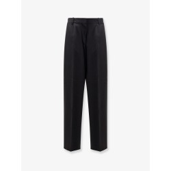 Viscose and wool trousers