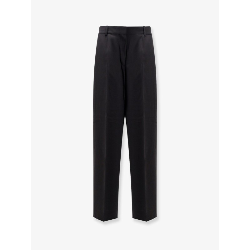 Viscose and wool trousers