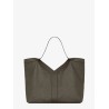 Y Oversize leather tote bag