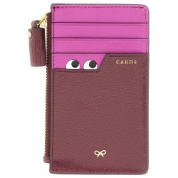 "PEEPING EYES" CARD HOLDER WITH ZIPPER