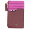 "PEEPING EYES" CARD HOLDER WITH ZIPPER