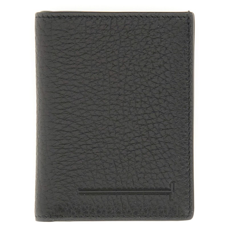 LEATHER "T" WALLET