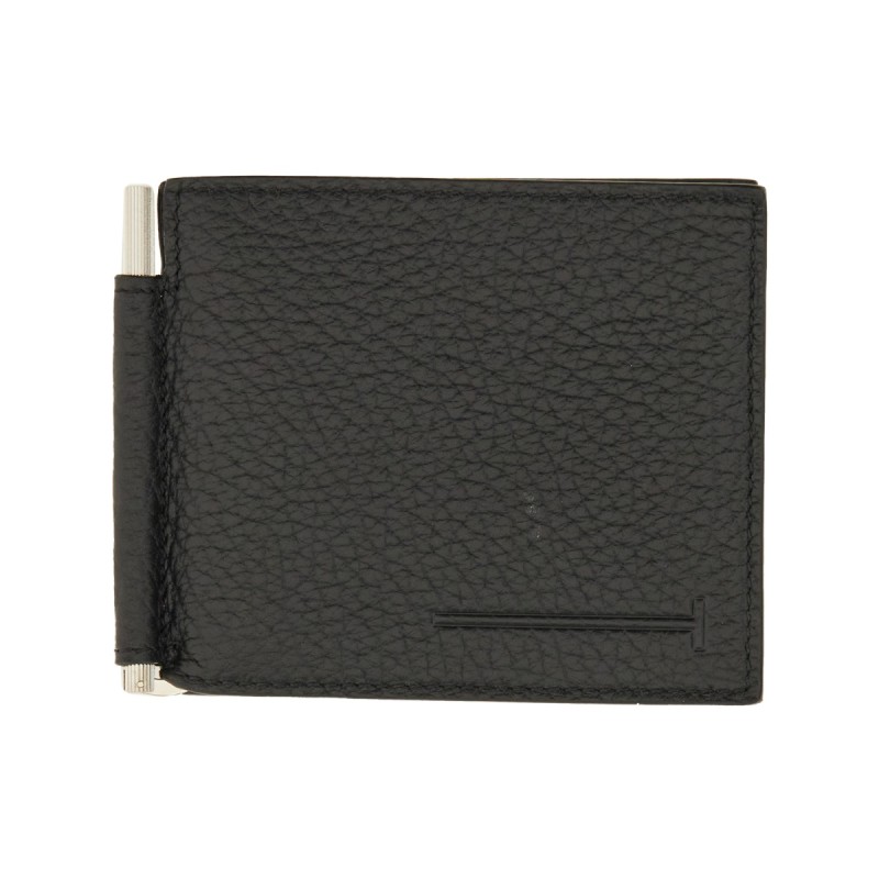WALLET WITH T-SHAPED MONEY CLIP