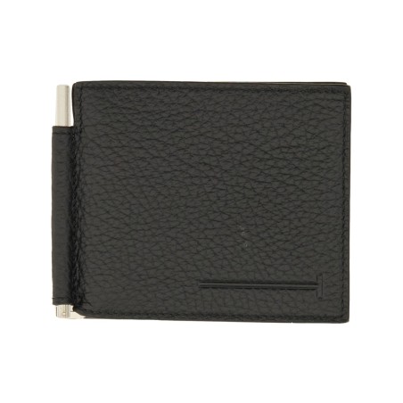 WALLET WITH T-SHAPED MONEY CLIP