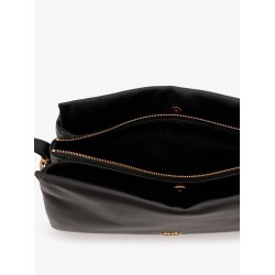Triplet leather shoulder bag