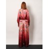 Silk trousers with Gucci Flora print