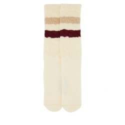 SOCKS WITH DISTRESSED DETAILS AND STRIPES