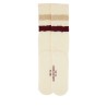 SOCKS WITH DISTRESSED DETAILS AND STRIPES
