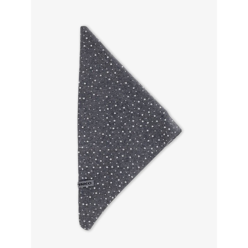Svizzera wool scarf with rhinestones