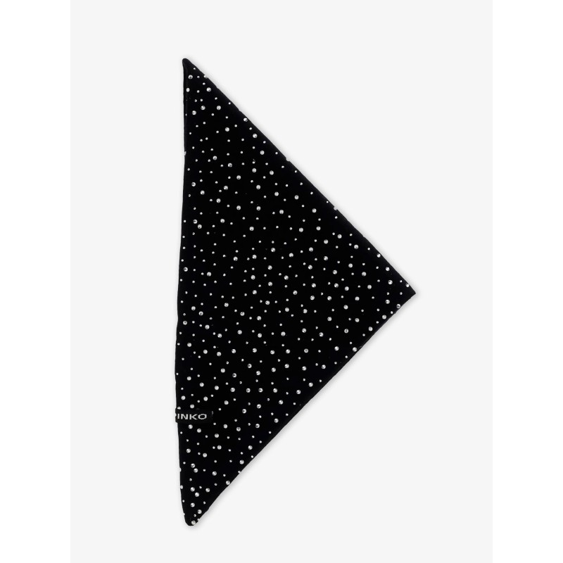 Svizzera wool scarf with rhinestones