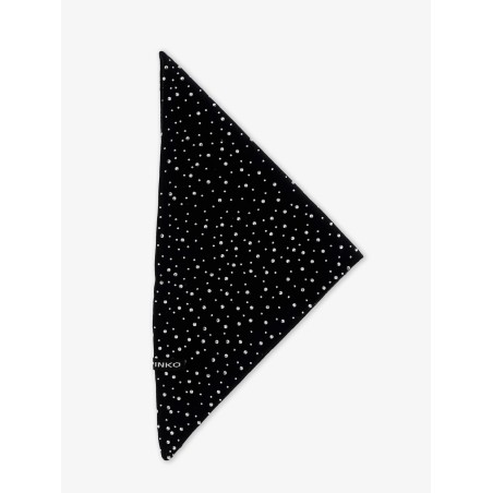 Svizzera wool scarf with rhinestones
