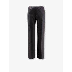 Pinstripe wool trousers