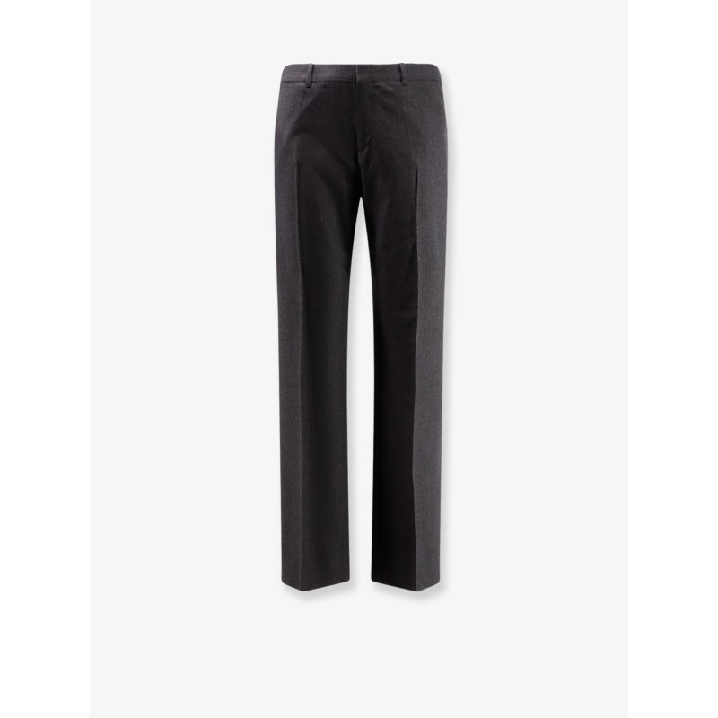Pinstripe wool trousers