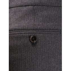 Pinstripe wool trousers