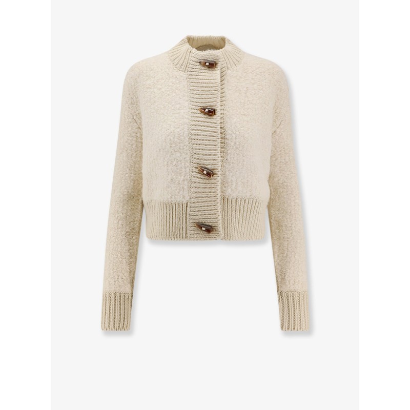 Oxa bouclé wool blend cardigan