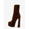 Nico suede plateau ankle boots