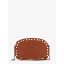 Rockstud leather shoulder bag