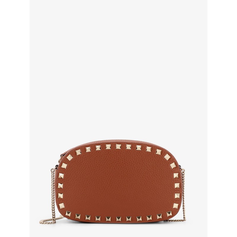 Rockstud leather shoulder bag