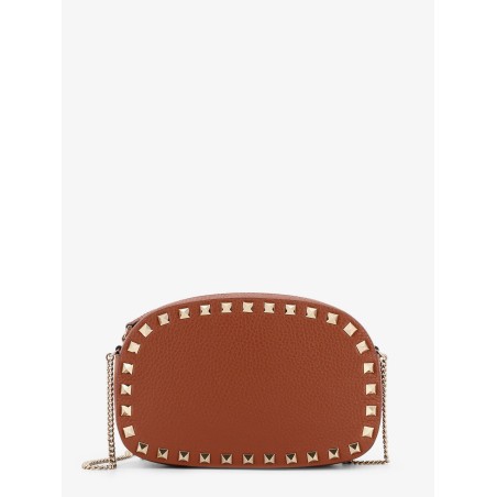 Rockstud leather shoulder bag